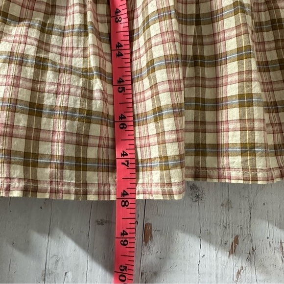 DÔEN Midi Plaid Arbor Smocked Midi Dress Size XS - Picture 14 of 15